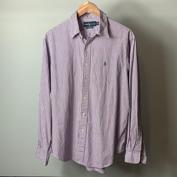 Ralph Lauren Men’s Classic Fit Striped Button Down - Picture 1 of 4
